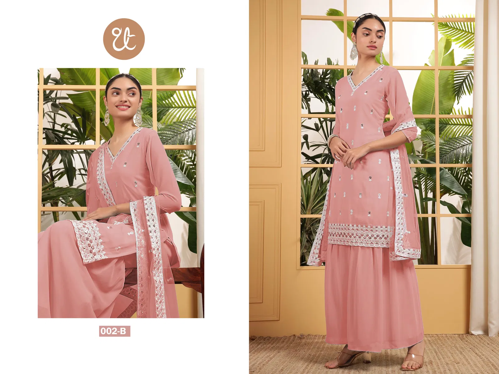 Tt 002 A to D Georgette Readymade Suits Suppliers In India